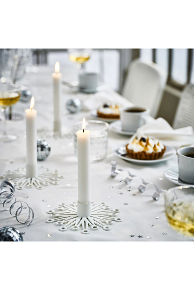 FRÖJDA şamdan beyaz 3cm - 3