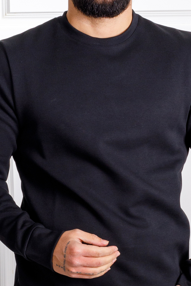 İnterview Sarar 0 Yaka Siyah Sweatshirt - 5