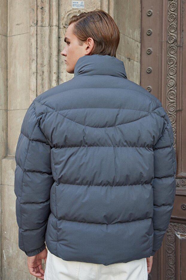 Men's Waterproof Puffer Jacket Anthracite - 7