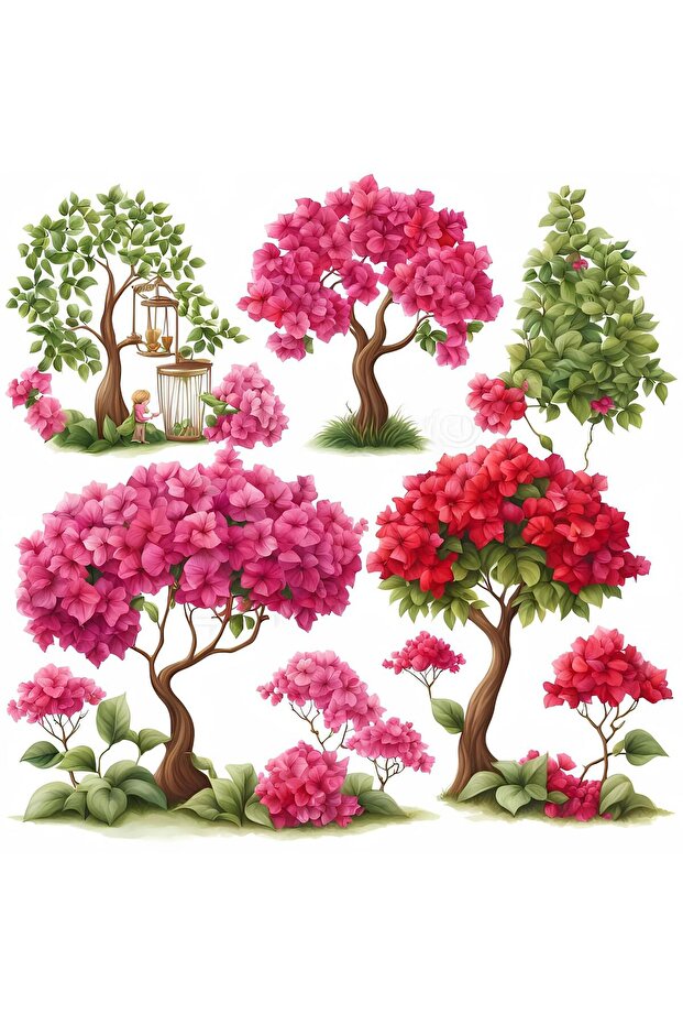 Ağaç Sticker Seti - 3