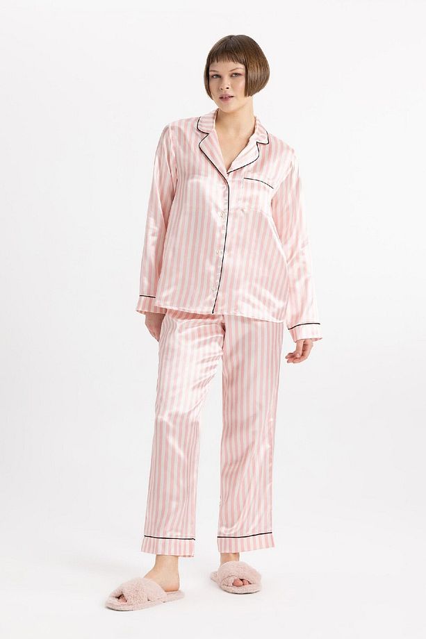 Fall in Love Regular Fit Saten Pijama Altı B8817AX24SP - 5