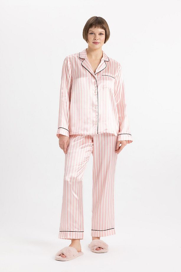 Fall in Love Regular Fit Saten Pijama Altı B8817AX24SP - 4