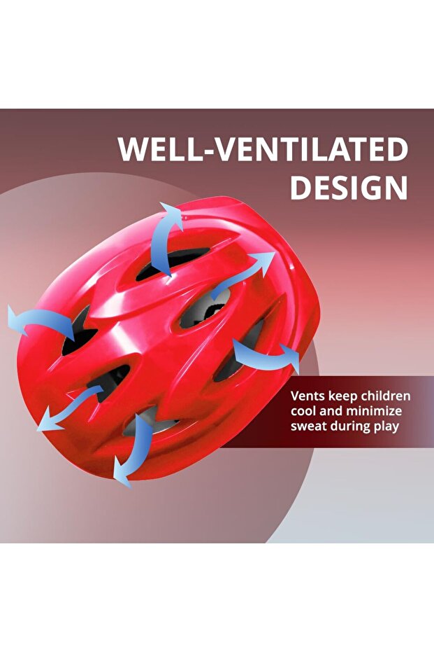 Multi Utility Sports Helmet | Red | Cycling, Skating | Eps Padding & Adjustable Strap - 5