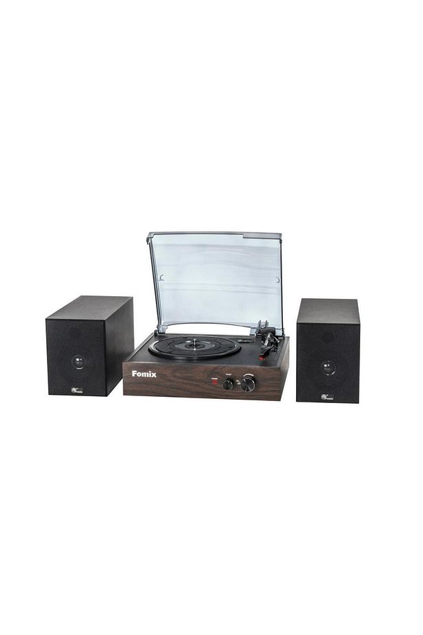 Fomix Fm200 Turntable Bluetooth Hoparlörlü Ahşap Pikap Çalar - 5