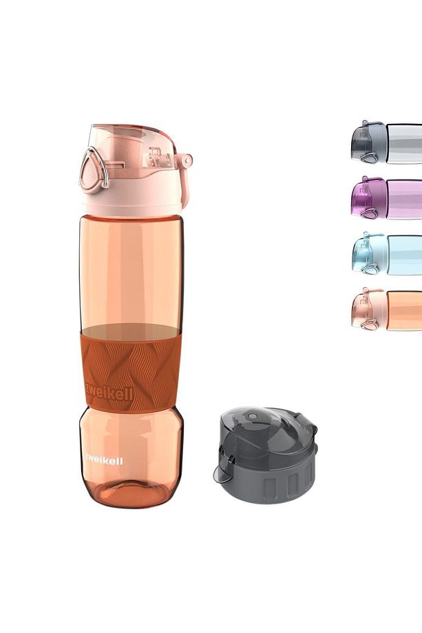 Rosso Switch Rose Bpa Içermez 650 ml Tritan Kırılmaz Suluk - Su Matarası - Yedek Kapak Hediyeli - 4