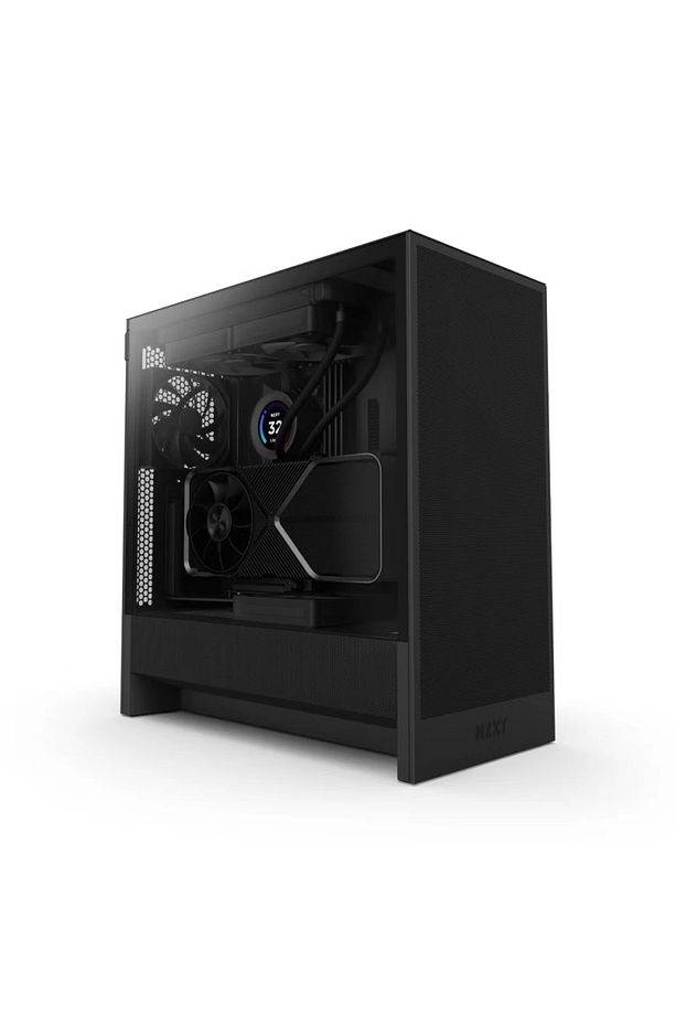 H5 Flow Edition Siyah Temperli Cam Usb 3.2 Usb-c Atx Mid Tower Kasa - 1