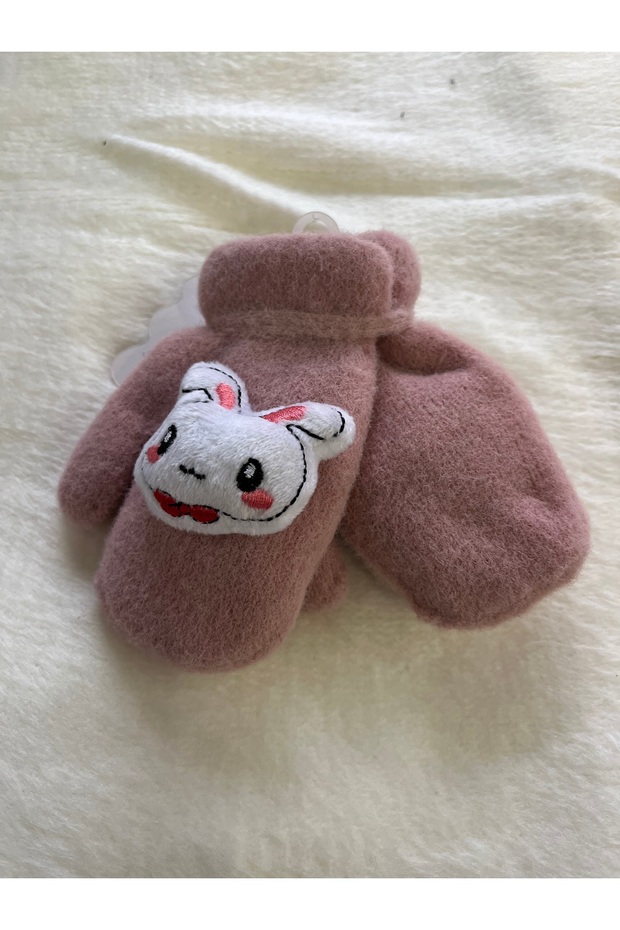 Çocuk tek parmak yün eldiven - 1