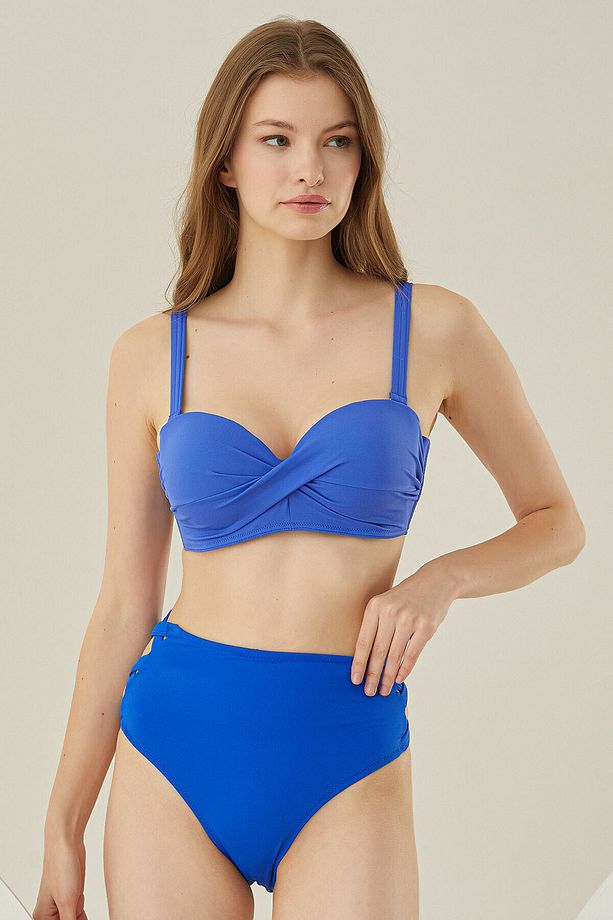 Sax Mavi Beauty From Straplez Tek Üst Bikini - 2