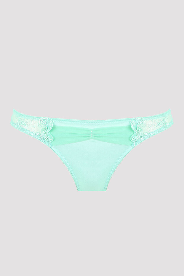Mint Yeşil Lace Stone String - 4
