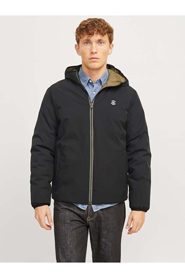 JPRBLUBROOK REVERSIBLE JACKET LN Black - 1