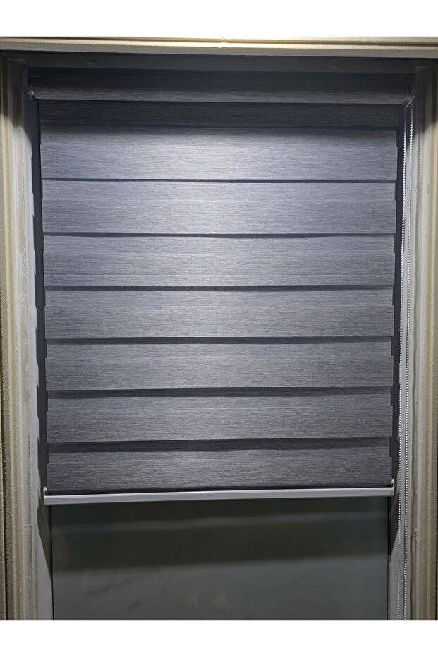 Gri Bambu Zebra Perde R-189 - 6