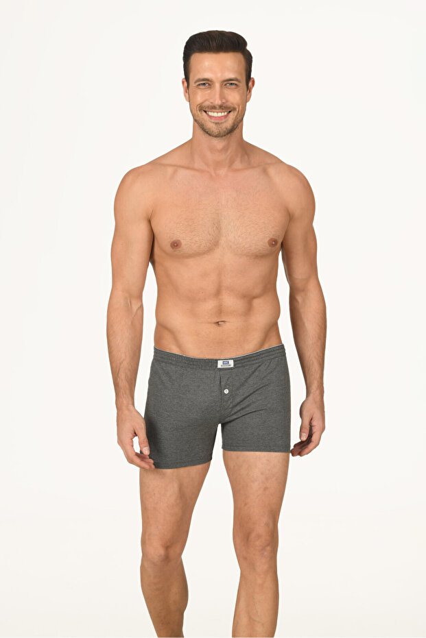 Antrasit Lighten Up Düğmeli Boxer - 1