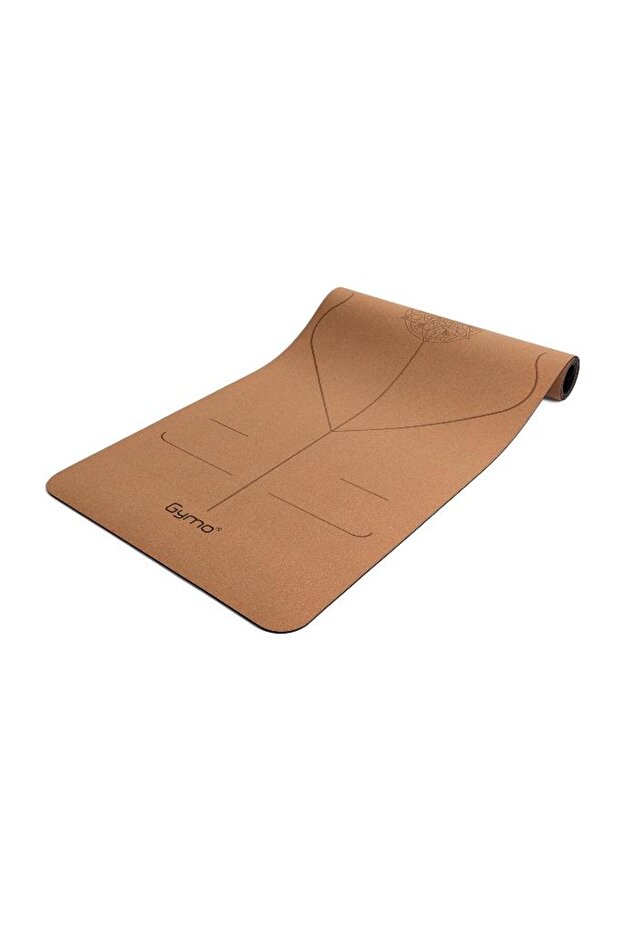 Pro Series Alignment 5mm Natural Cork Cork Yoga Mat Pilates Mat