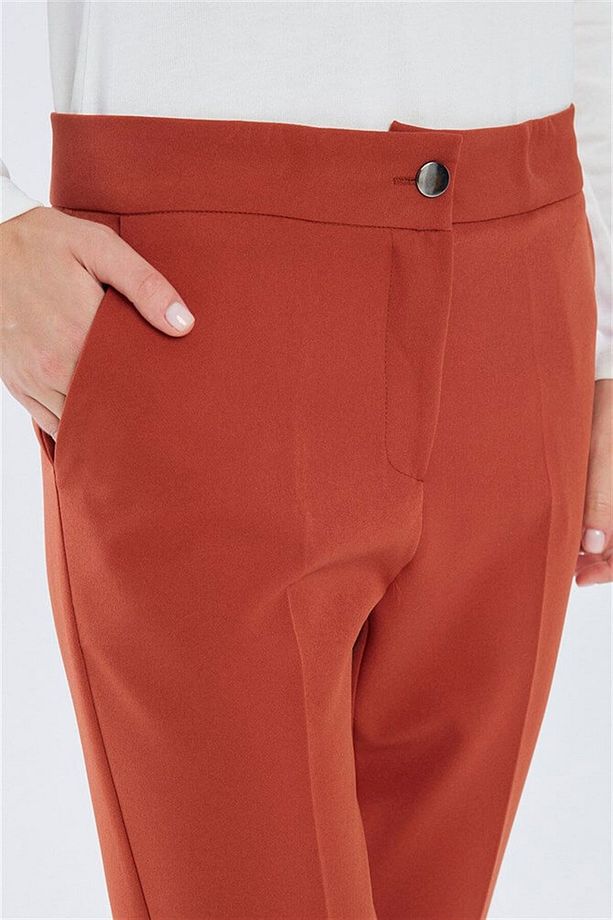Dar Paça Tarçın Kumaş Pantolon P-0024 - 2