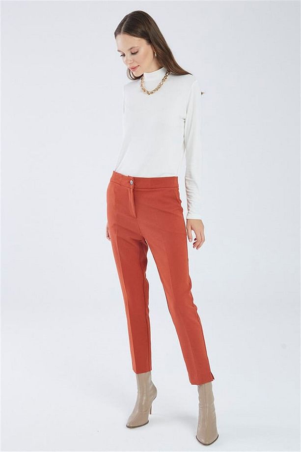 Dar Paça Tarçın Kumaş Pantolon P-0024 - 3