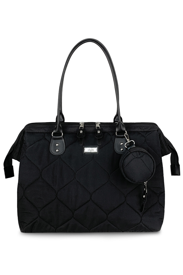 Kadın Manolya Anne Bebek Bakım Ve Kadın Kol Çantası Siyah - 1