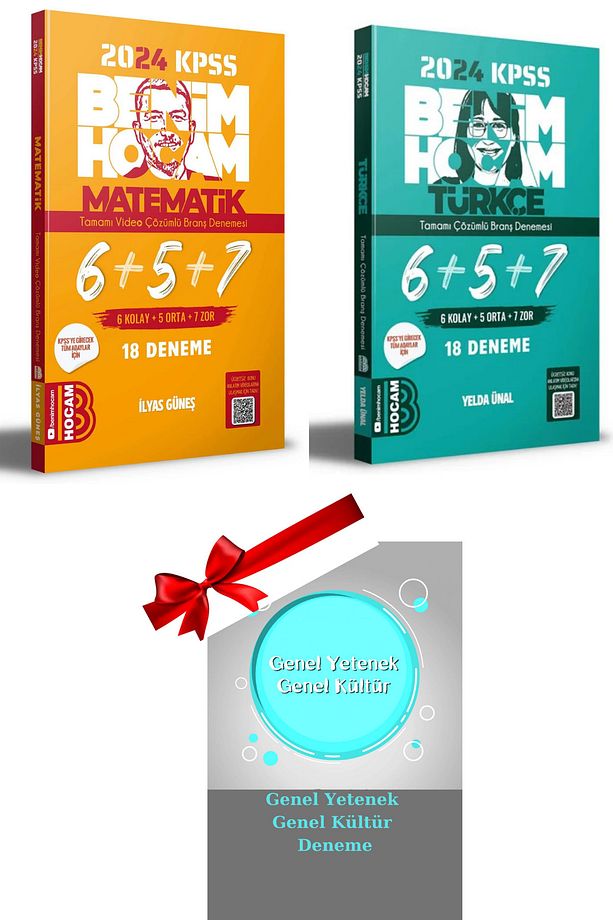Benim Hocam Yayınları KPSS Türkçe ++ Matematik Deneme ++ GY-GK 10 Deneme Hediyeli - 3