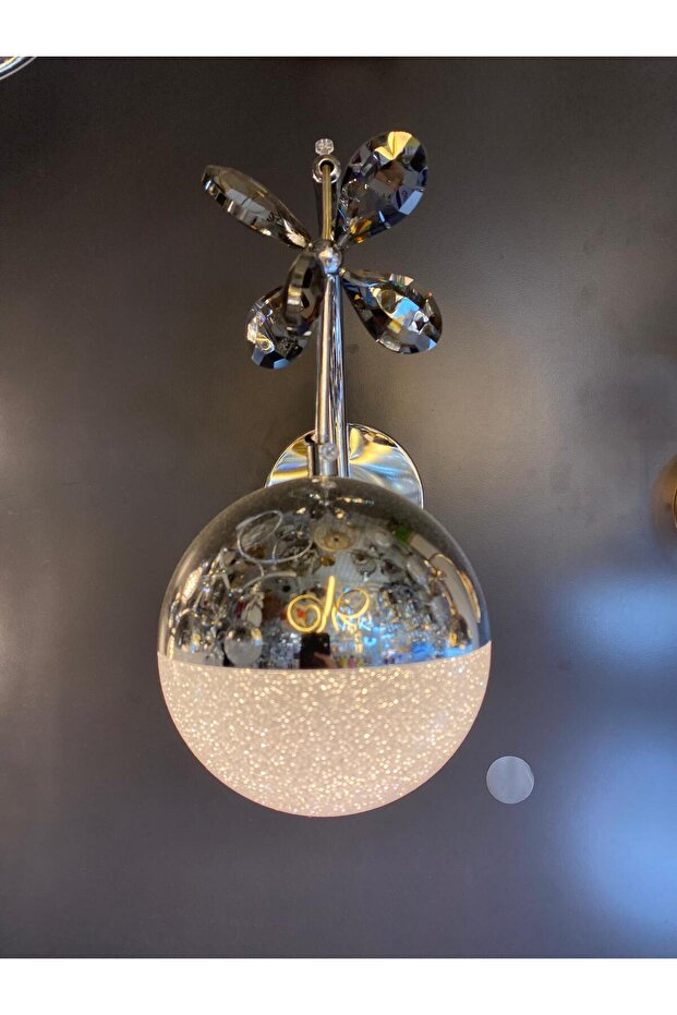 TOPLU KROM KASA LEDLİ APLİK - 1