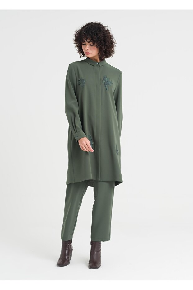 Önü İşlemeli Tunik - 5
