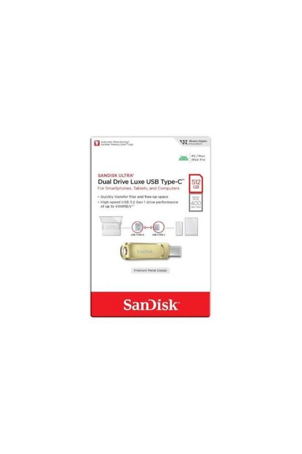Ultra Dual Drive Luxe 512GB SDDDC4-512G-G46GD TYPE-C Gold Usb Bellek - 6