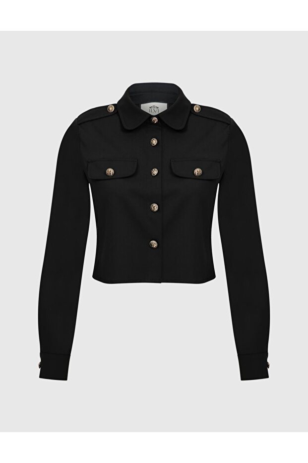 Keitha Kadın Siyah Gömlek - 3