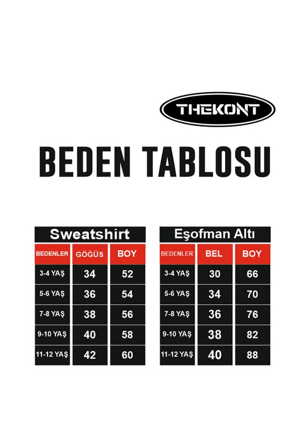 NY BASKILI ÇOCUK EŞOFMAN TAKIMI KOD 20242912 - 4