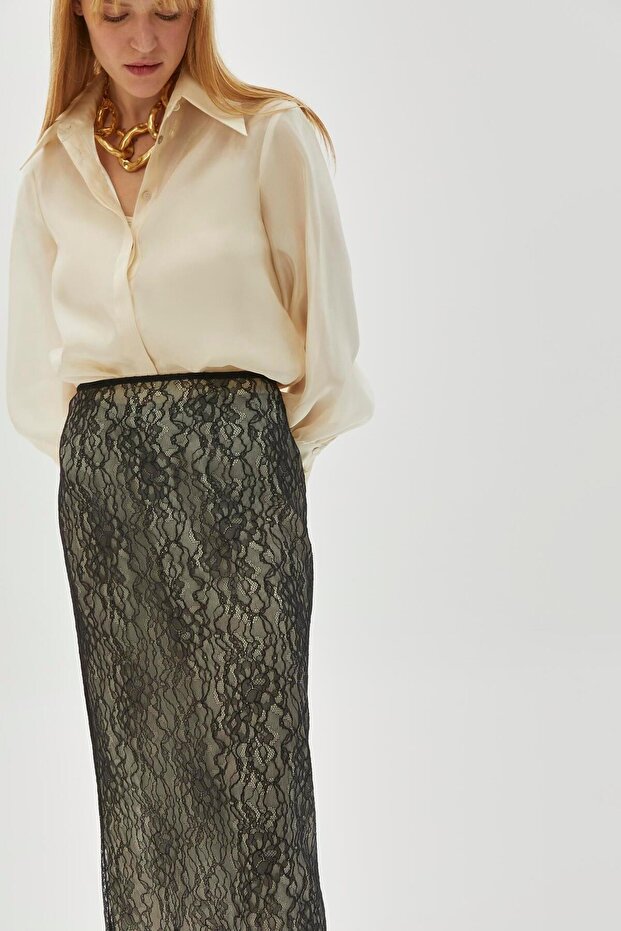 Tül Dantel Regular Midi ETek - 5