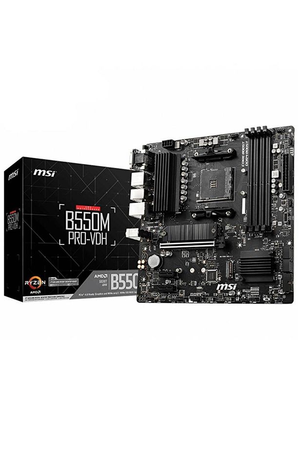B550m Pro-vdh Am4 Ddr4 4400(OC) Hdmı Dp Vga M.2 Usb3.2 Matx Anakart - 1