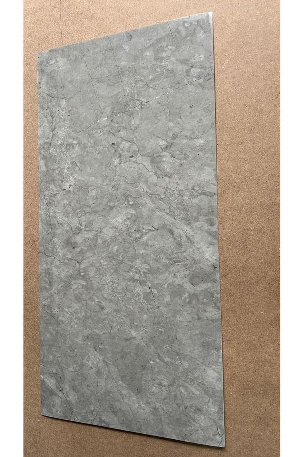 BS1753 Shiny 60x30cm 1 Adet Mermer Desenli Yapışkanlı Esnek Karavan Banyo Wc Duvar Kaplama Paneli - 5