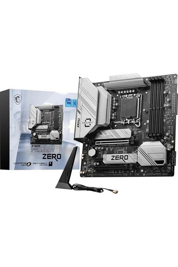 B760m Project Zero Wıfı-6e Ddr5 Hdmı-dp Pcıe 4.0 1700p Matx - 1