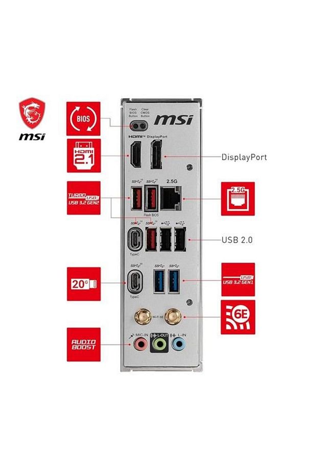 B650m Project Zero Wıfı-6e Ddr5 Hdmı-dp Pcıe 4.0 Am5 Matx - 6