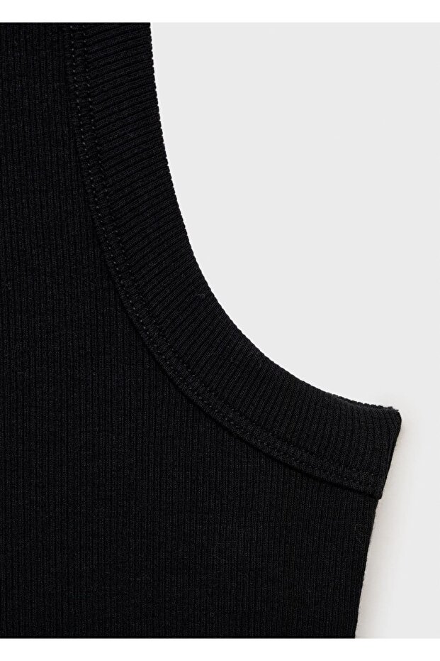 Lastik örgü pamuklu bluz - 6