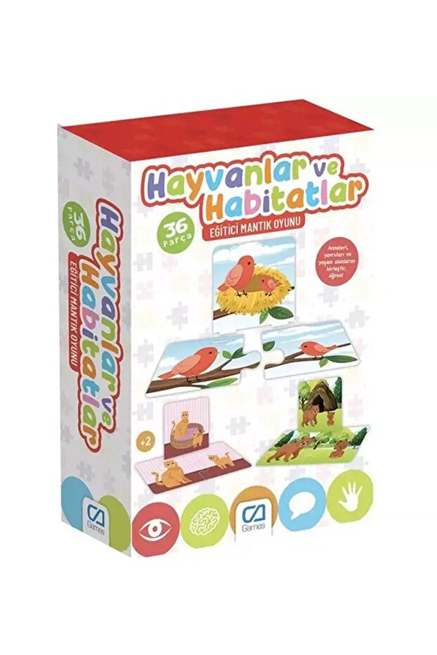 Animals and Habitats Educational Logic Game - Blue Water World