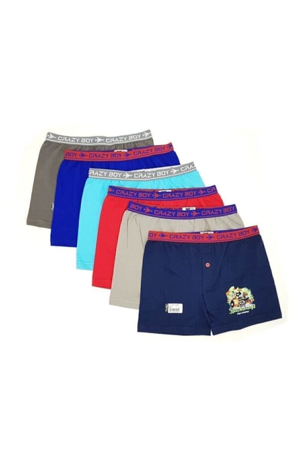 Boy's Elastane Boxer 6 Pack Passion - 1