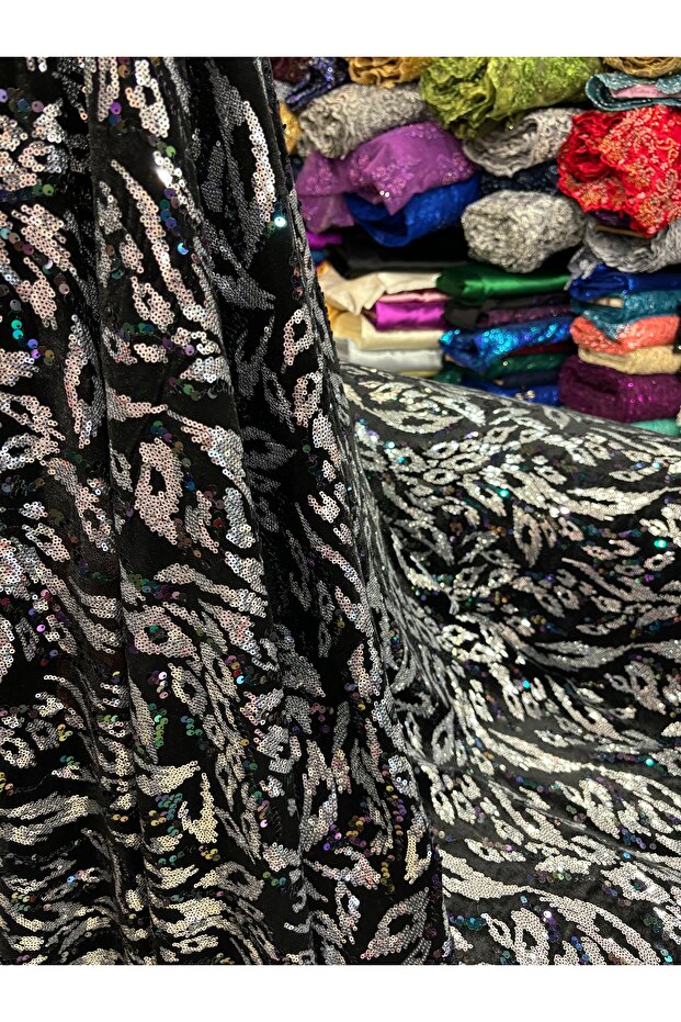 PULLU NAKIŞLI KADİFE - 1