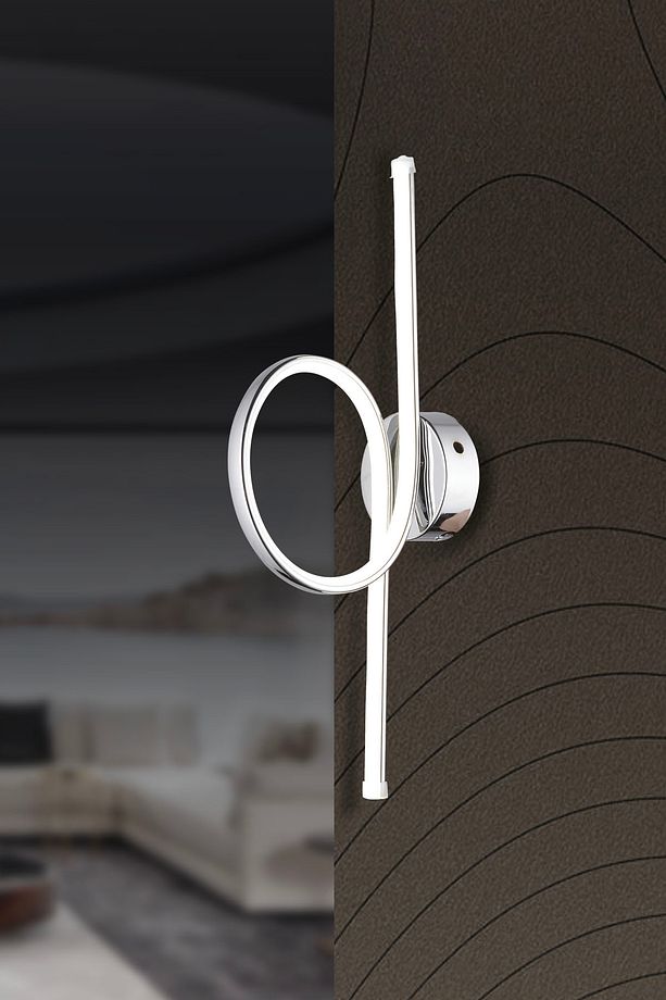 Ap 05 Model Krom 3 Renkli Koridor Ve Mutfak Için Ideal Aplik Alüminyum Avize, 30x40 - 2