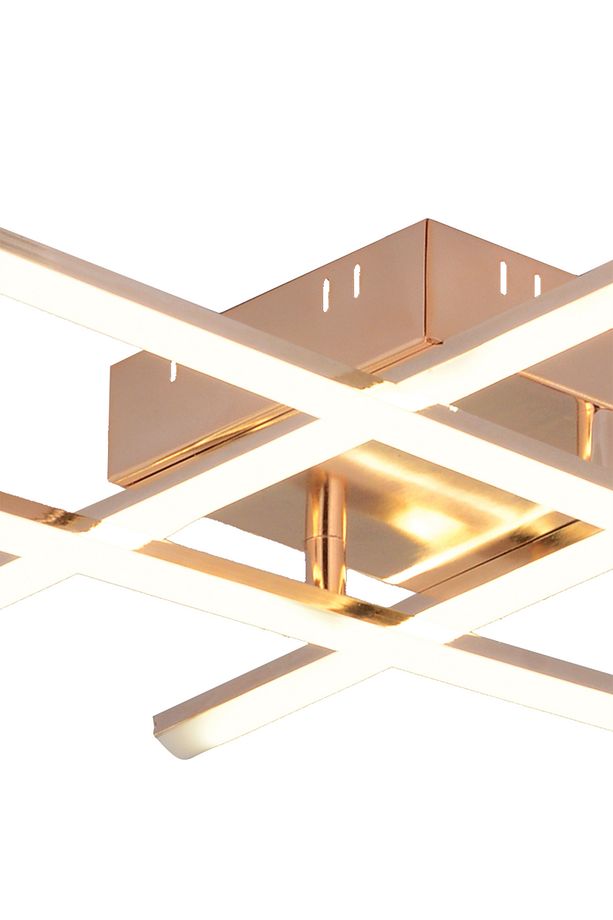 Pl 06 4 Model Gold 3 Renkli Salon Ve Oturma Odası Için Ideal Alüminyum Avize, 10x55 - 3