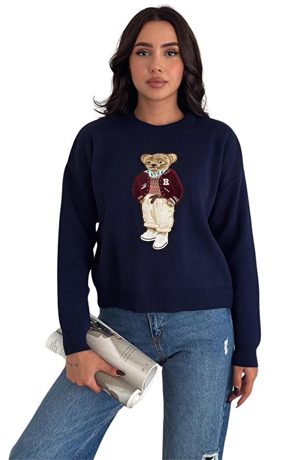 Ayıcıklı Triko Kazak 005 - 6