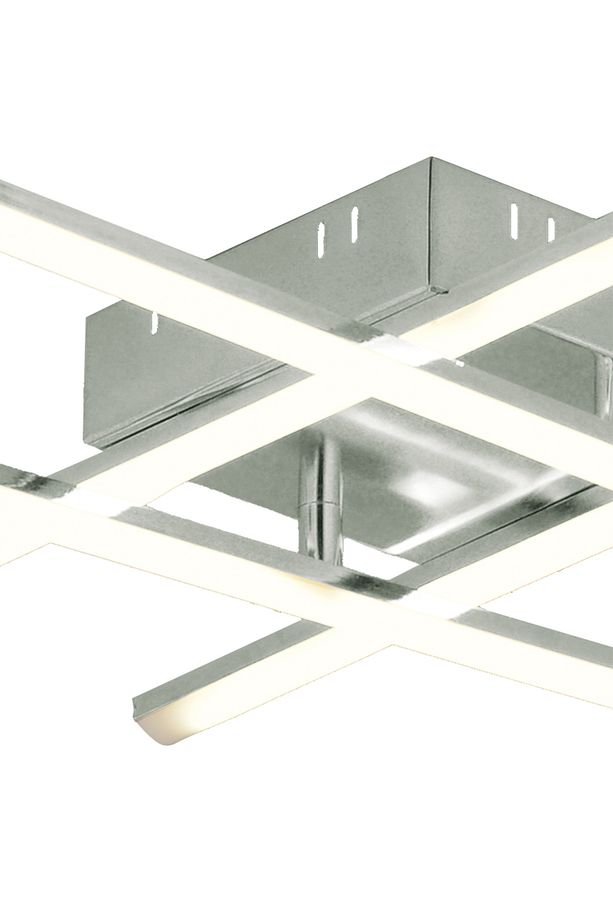 Pl 06 4 Model Krom 3 Renkli Salon Ve Oturma Odası Için Ideal Alüminyum Avize, 10x55 - 3