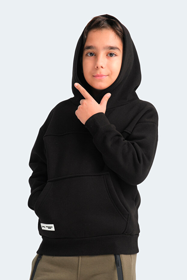 LENE Unisex Çocuk Sweatshirt Siyah - 7
