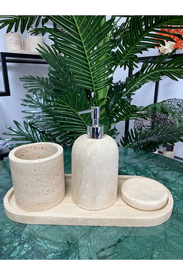 TRAVERTEN 4 'LÜ BANYO SETİ - 1