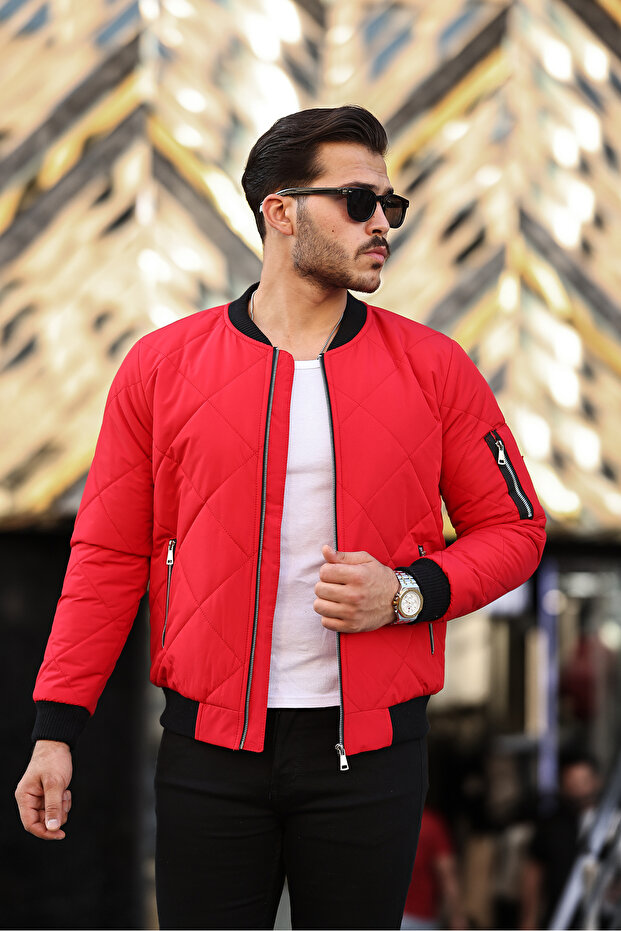 Men's College Coat Bomber Coat Winter Coat