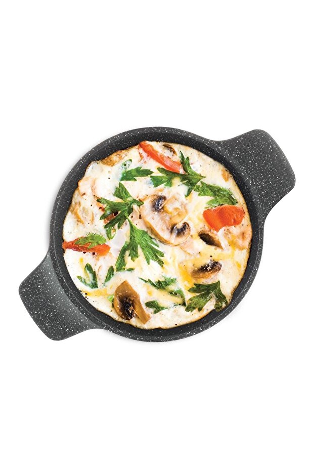 Döküm Saplı Güveç Sahan | 22cm | Gri - 2