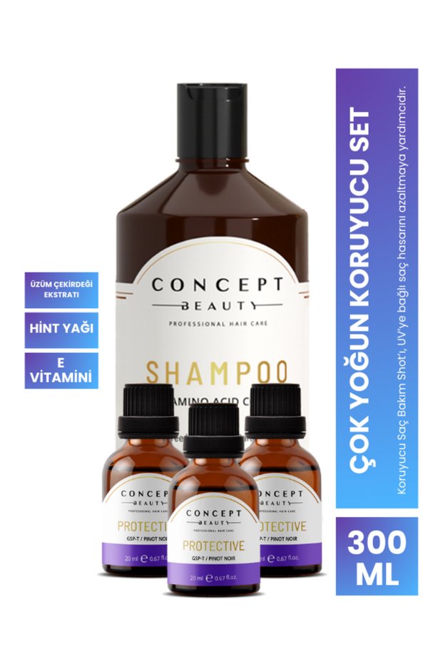 Very Intensive Protective Hair Care Shampoo - Salt-Free, Sulfate-Free Natural-Organic Shampoo
