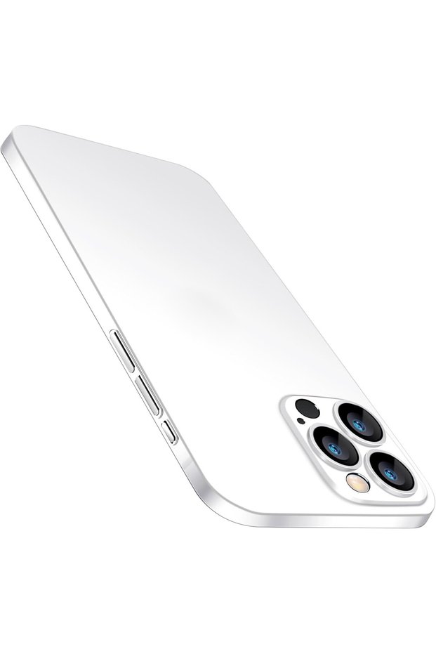 For iPhone 16 Pro Case Ultra Thin Matte Surface Anti-Slip Hand Feel Camera Protection Cover Semi-Transparent White