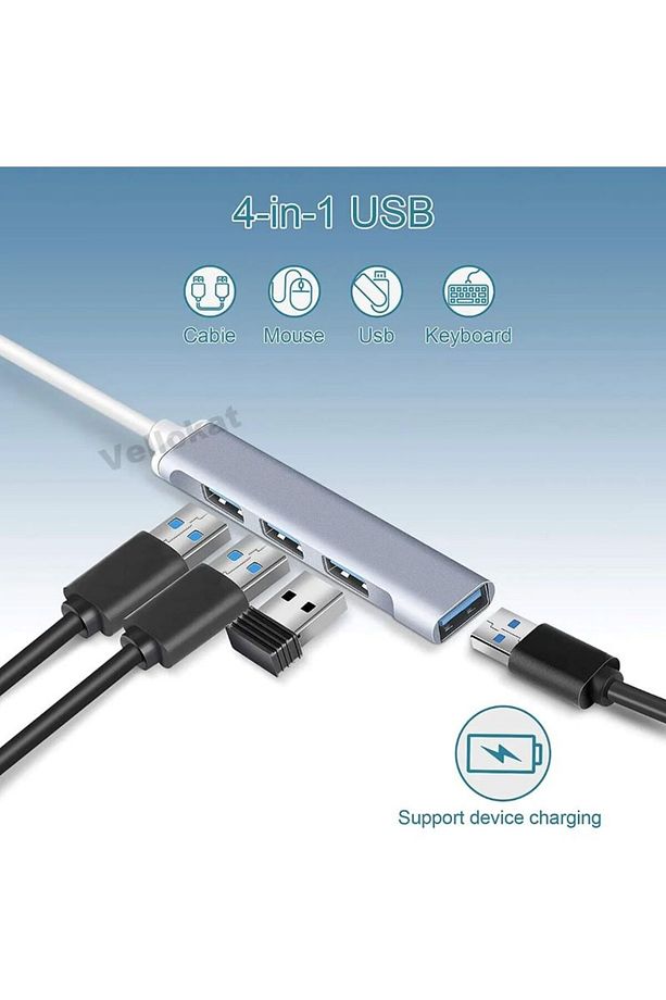 Type C Girişli Usb Çoklayıcı Usb - 4 Type-C Girişli Usb Çoğaltıcı, Usb Hub Usb 3.0 4-port Hub - 4