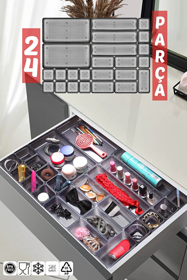 24 Piece Drawer, Organizer, Organizer Set