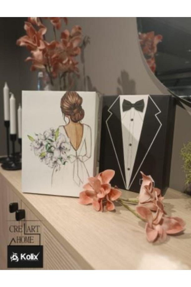 3'lü Set Siyah Damat Bohça Kutusu - 2