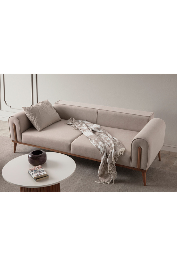 Riva 3+3+1 Koltuk Takımı Sütlü Kahve - 4