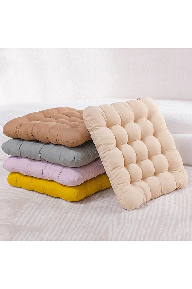 konforlu Japon Tatami yastık, kalın dolgulu yer minderi, oturma minderi, konfor, oturma minderi60×60 - 2